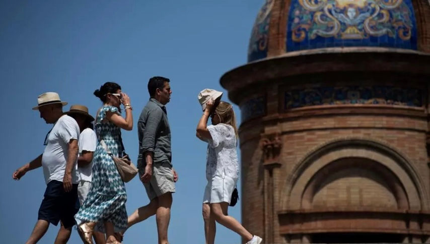 Temperatures exceeded 40 °C in parts of the southern region of Andalusia © CRISTINA QUICLER / AFP
