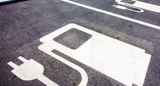 Photo of fuel floor marking for electric cars