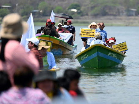 Nein zum Bergbau": Aktivisten fordern die Schließung einer Goldmine in Guatemala 20/04/2024
