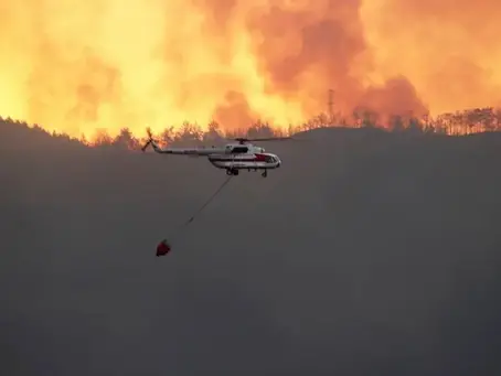 Die Behörden meldeten 24 aktive Brände in Manitoba, fünf davon außer Kontrolle, sowie einen Brand an der Grenze zu Ontario, der sich über 100.000 Hektar ausbreitete. (EPA Images pic)