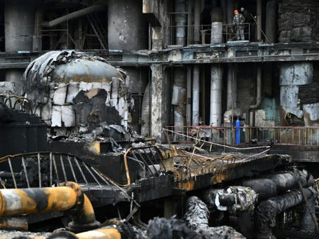 Alle haben Angst": Ukrainische Kraftwerksarbeiter fürchten neue Streiks 23/04/2024