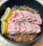 Riz sauté Saumon