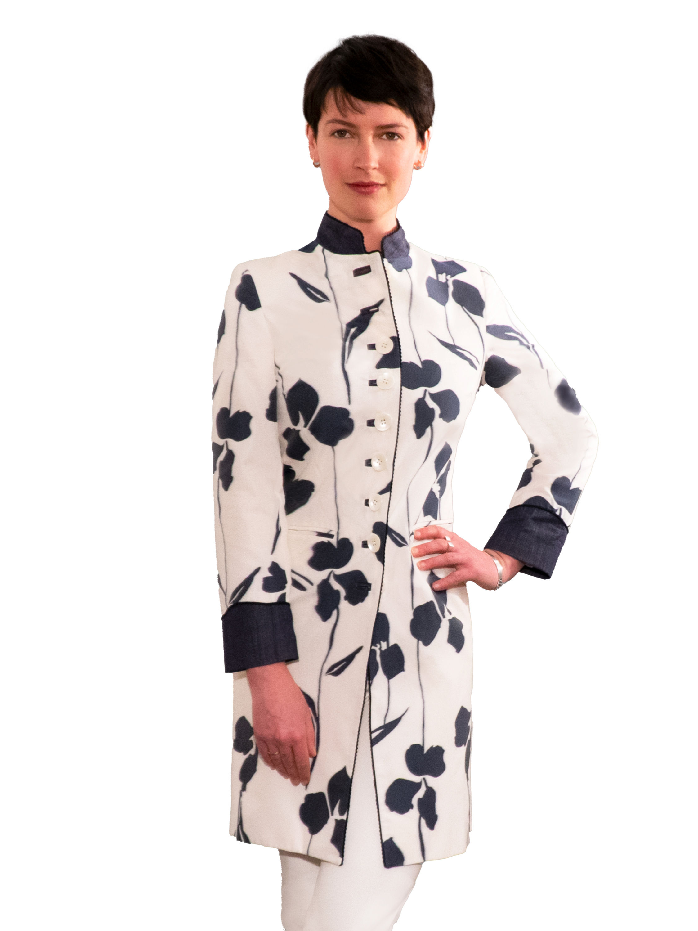 3016  Shown in Cotton Flower Jacquard