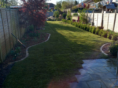 Power washed patio by R Lambeth Landscape Southampton