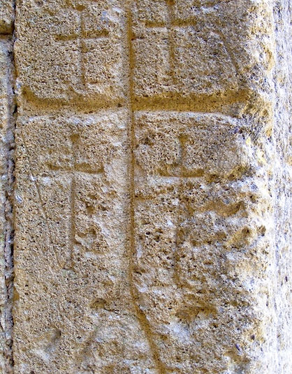 medieval, graffiti, jerusalem, cross, knights, templar, templars, crusaders, domme, prison, grafito