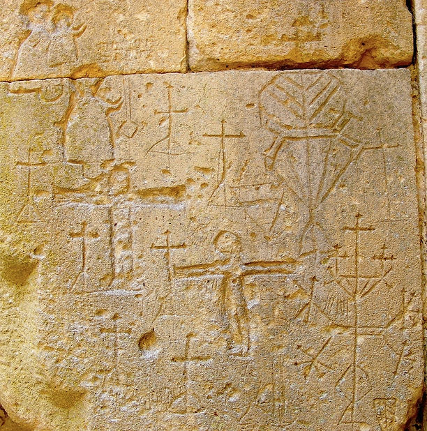 medieval, graffiti, knights, templar, templars, domme, prison, holy, grail