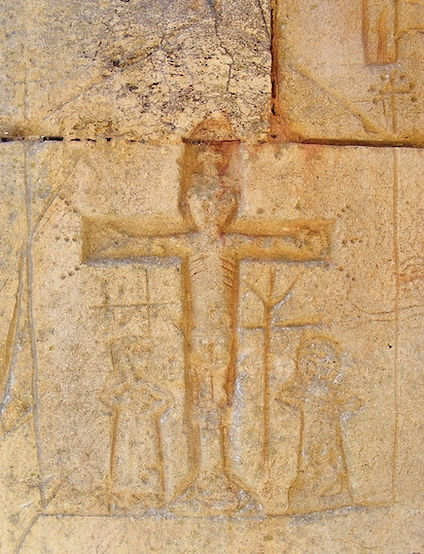 knights, templar, domme, medieval, graffiti, crucifixion