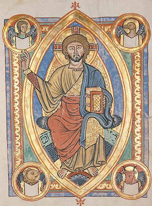 christ, vesica, piscis, mandorla, illuminated, manuscript, templars, hospitallers