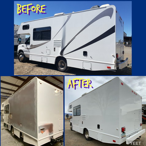 fiberglass, aluminum frame repair and paint