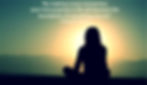 Silhouette of a person meditating at sunrise with mountains in the background. Quote by Deepak Chopra: "By making a soul connection..."