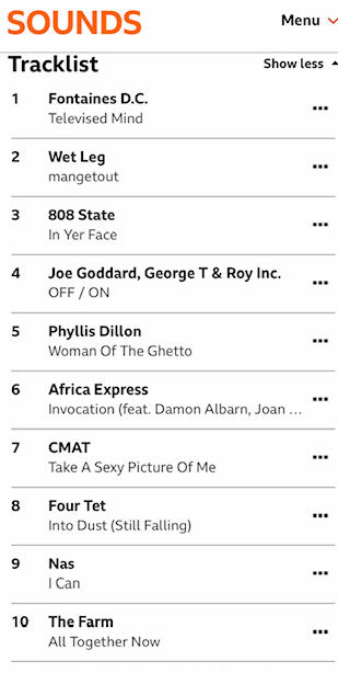 A BBC Sounds Lauren Laverne playlist.