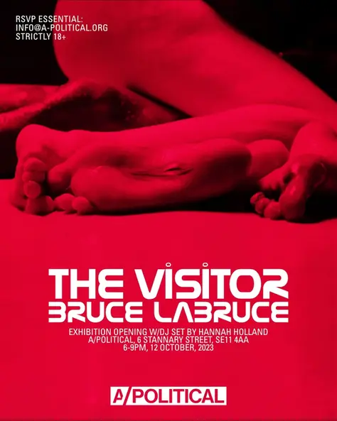 A graphic promoting the movie The Visitor.