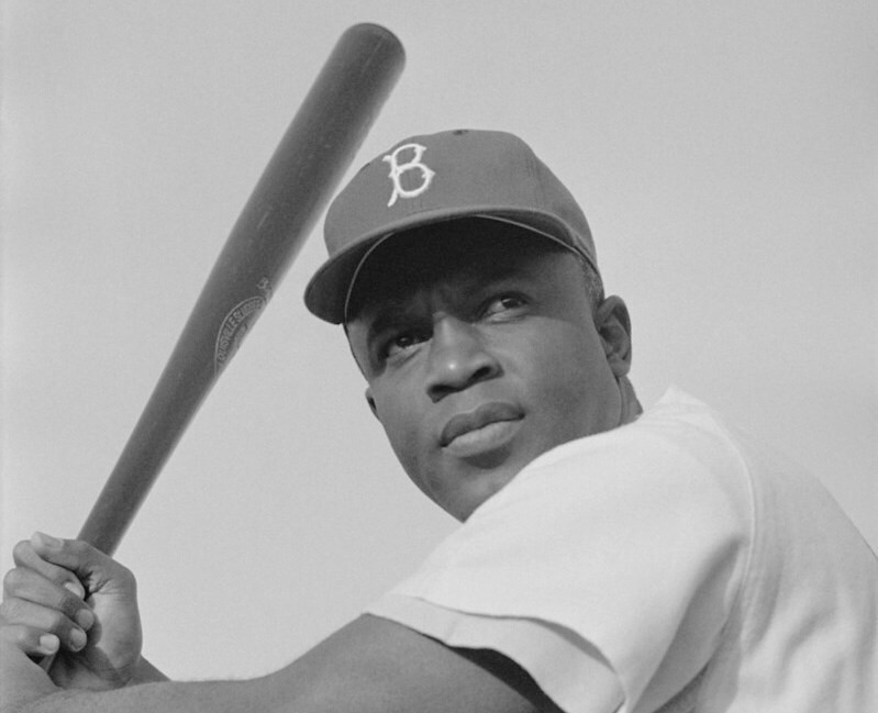 Baseball player Jackie Robinson.