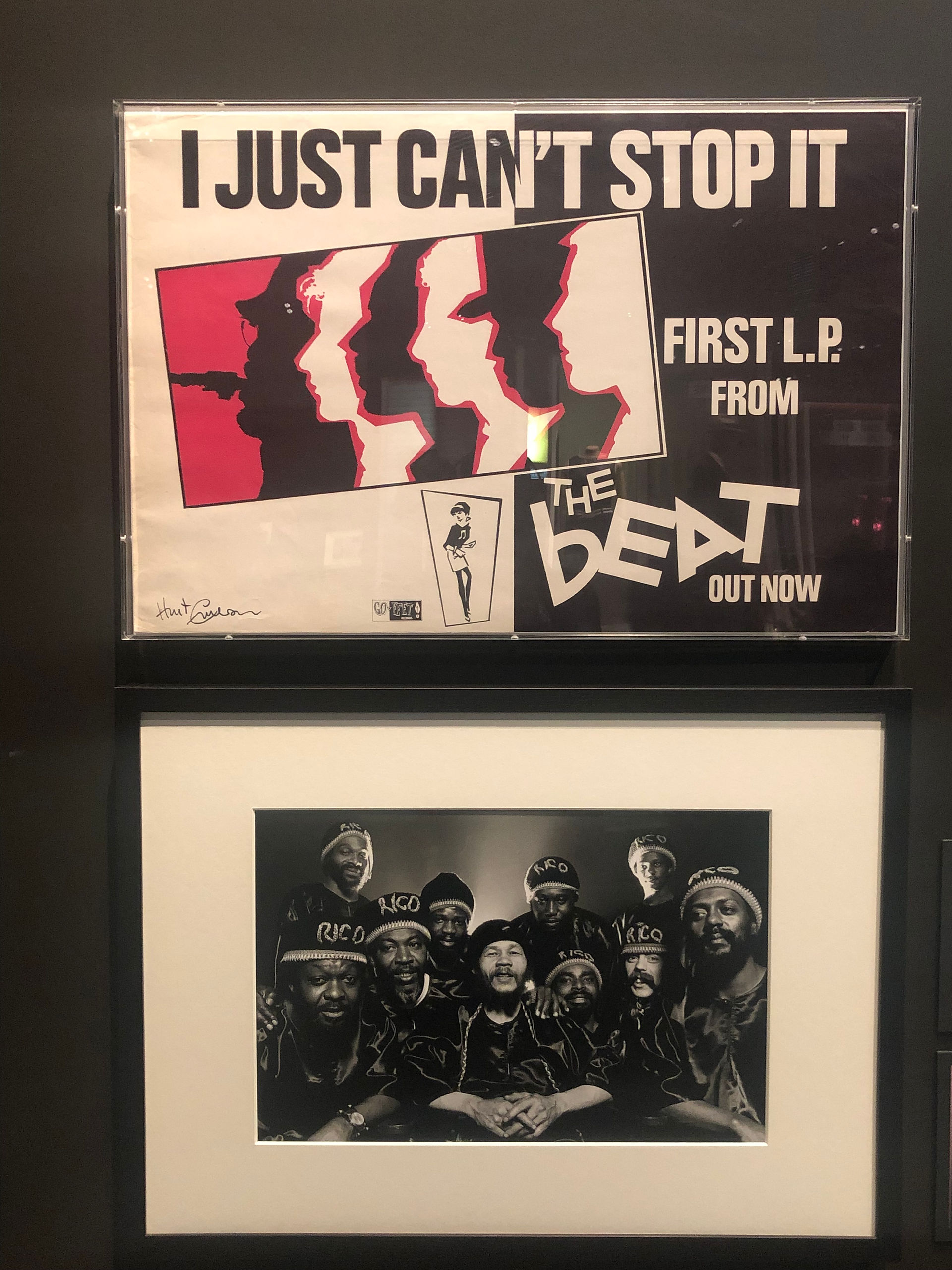 A photo of an item from The Music is Black exhibition.