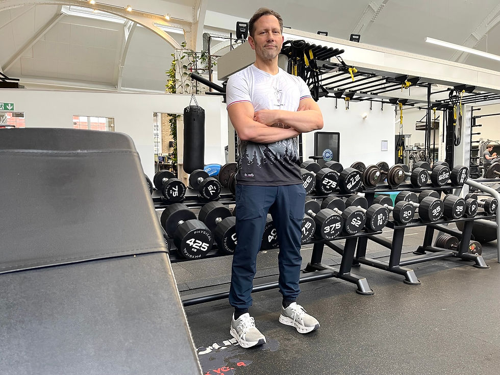 A photograph of personal trainer Julien Bertherat.
