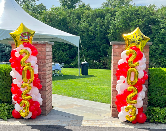 tower balloons for graduation long island