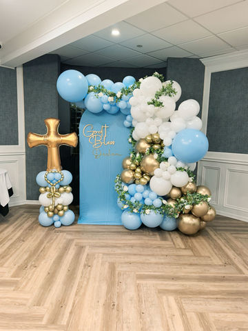 balloon decoration baptism