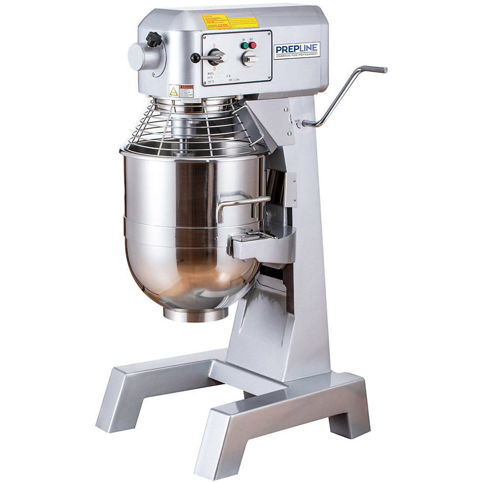 Prepline PHLM40B-T 40 Qt. Heavy Duty Gear Driven Planetary Mixer with Timer