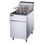 الصورة المصغرة: Dukers DCF5-NG 70 lb. Capacity Natural Gas Floor Model Fryer - 150,000 BTU
