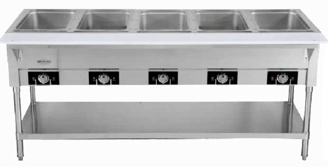 Serv-Ware EST5-2 (72") Electric 5 Bay Steam Table 220 Volts