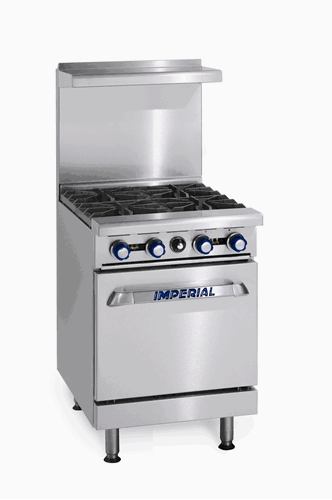 Imperial Range IR-4 24" Restaurant Range with 4 Gas Burners & Standard Oven