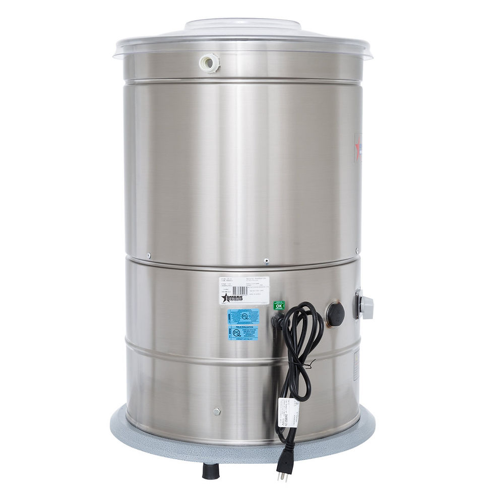 Küçük resim: New Omcan Potato Peeler 0.5HP Heavy Duty 110V (13443)