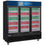 الصورة المصغرة: Dukers DSM-69R 78" Three Glass Hinged Door Refrigerator