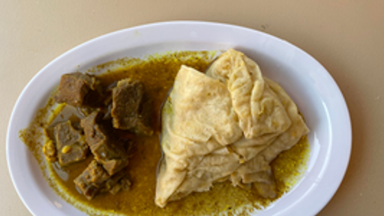Curry Goat Roti