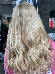 Blonde highlights