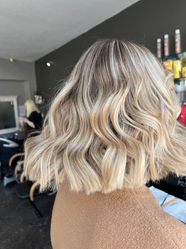 Blonde balayage bob