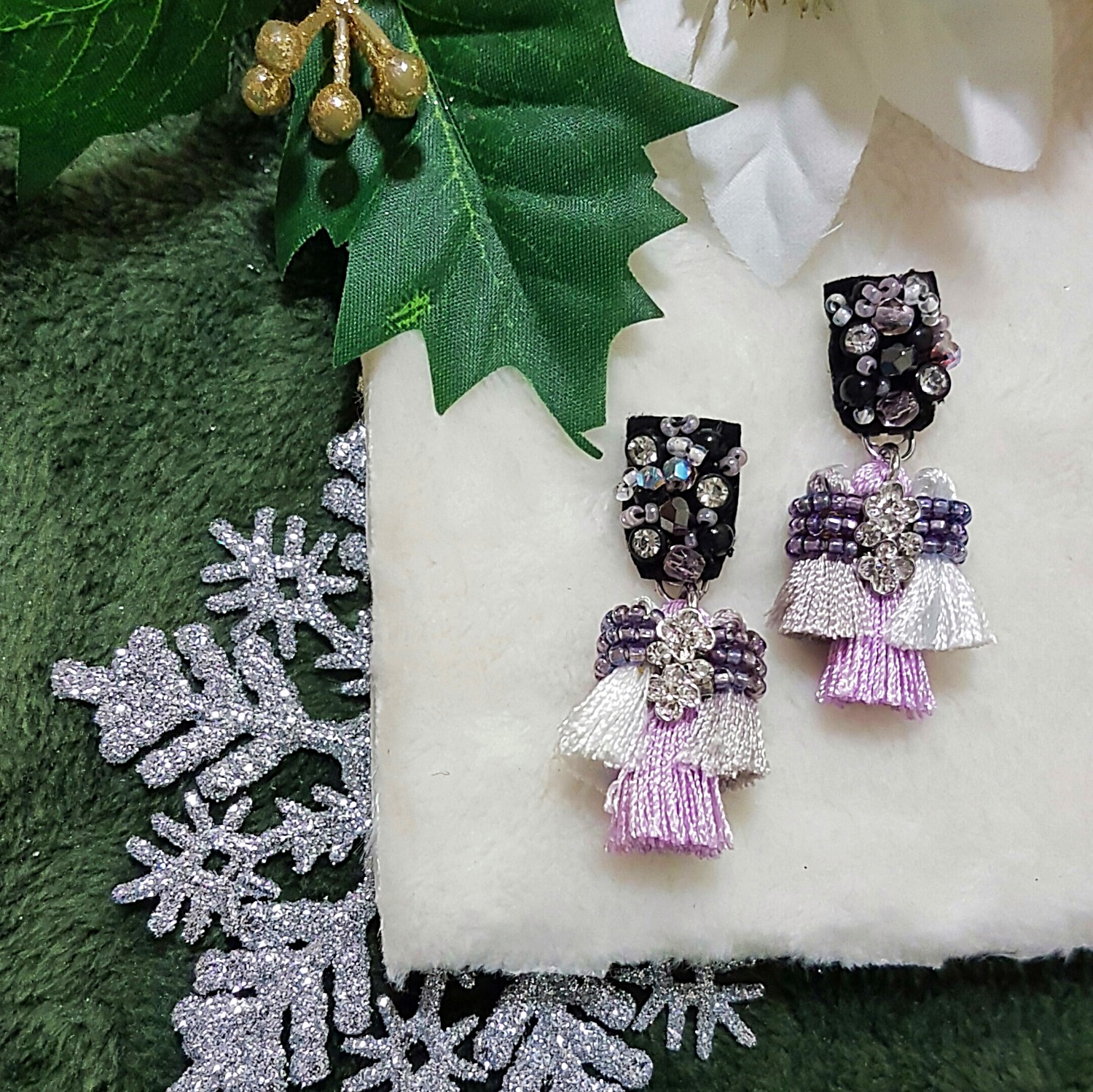 | ARS011 | Trio Lilac Earrings (NEW)