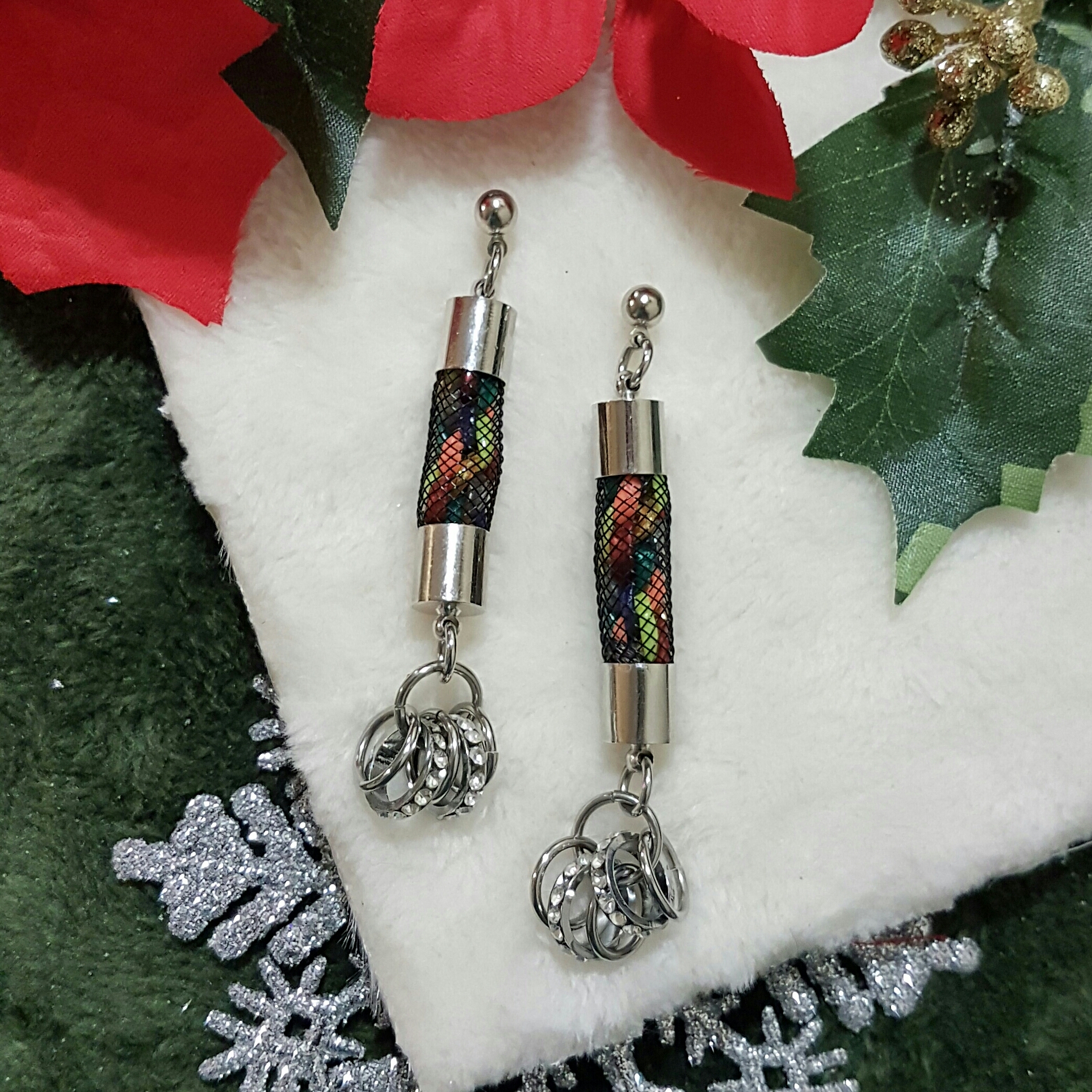 | ARN003 | Kumihimo Tube Earrings