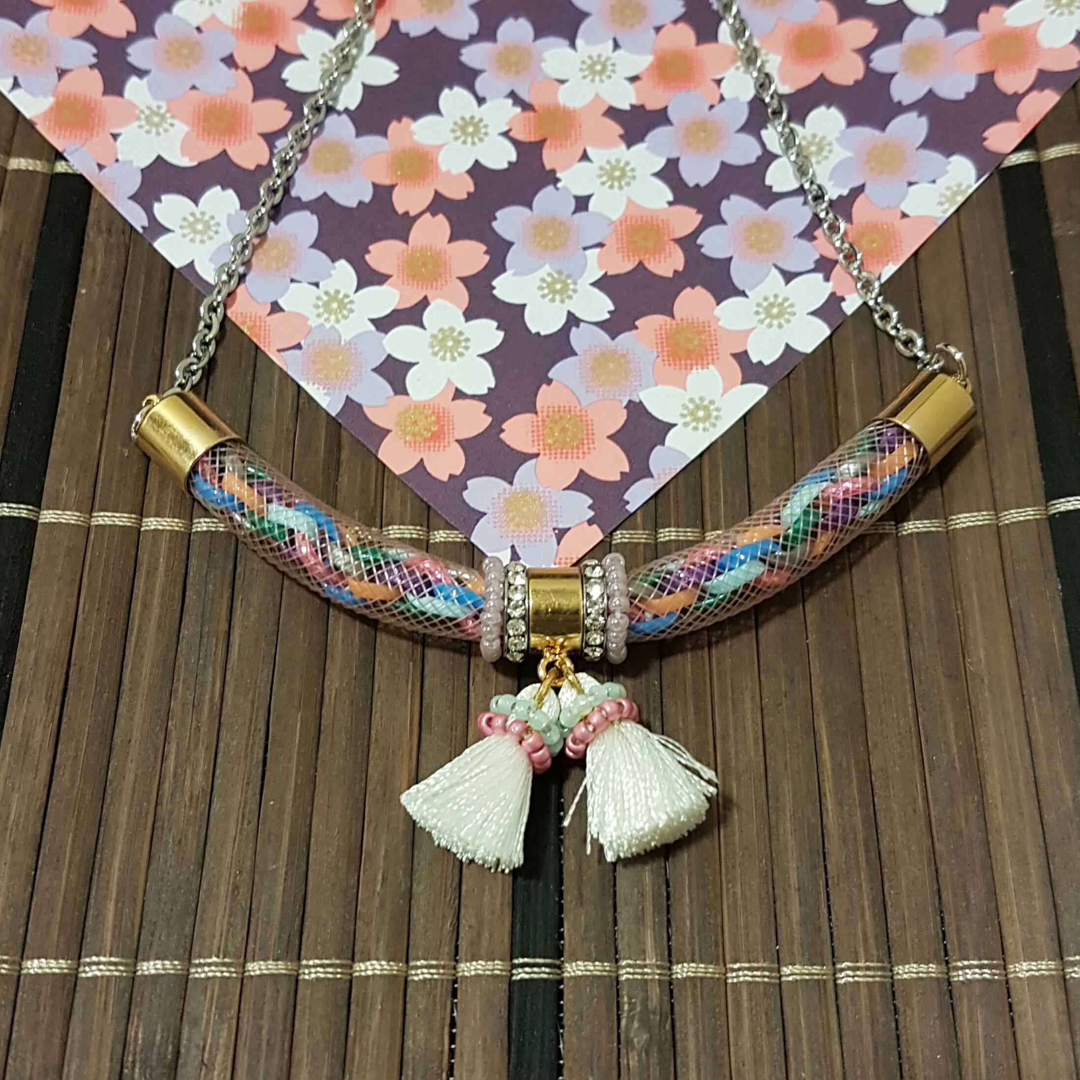 | ART025 | Gold Kumihimo Necklace
