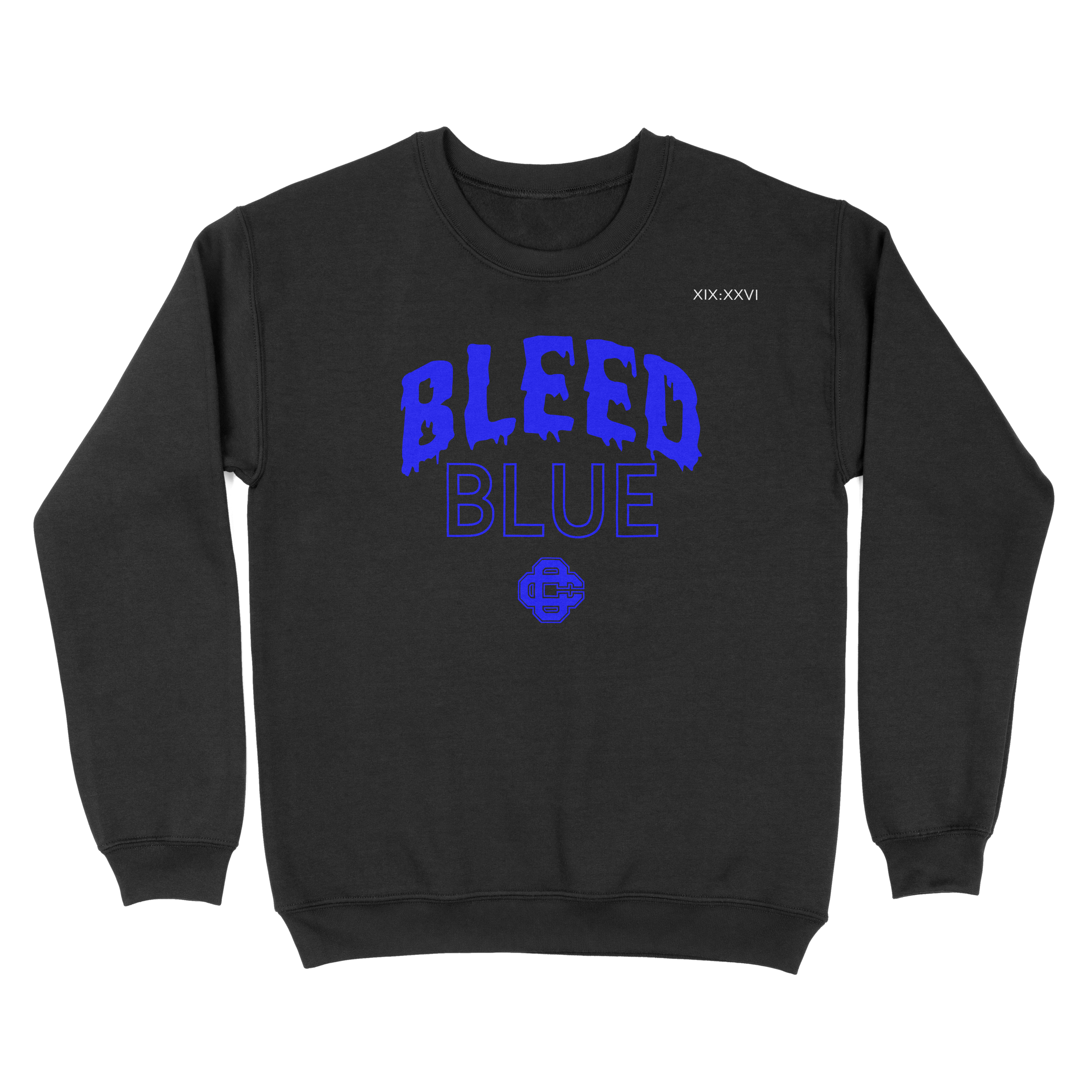 Bleed Blue Crew - Black