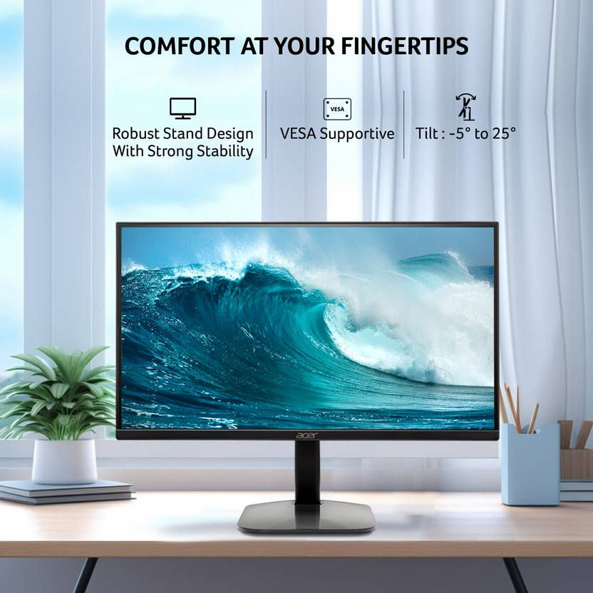 Thumbnail: Acer (KA222Q) 21.5 Inch (54.61 cm) Full HD (1920x1080) IPS Panel Monitor