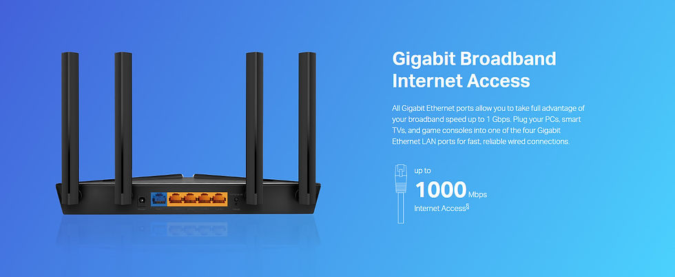 Thumbnail: TP-Link Archer AX10 1500 Mbps Wi-Fi 6 Router (Black, Dual Band)