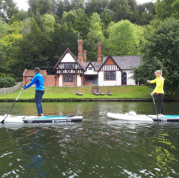 Paddling past Spring Cottage Cliveden