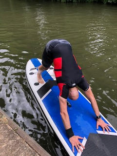 Good stretch after a long paddle