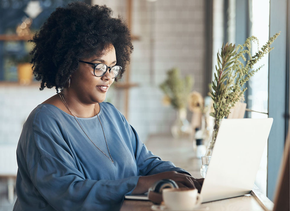 Person checking their credit score online on a laptop