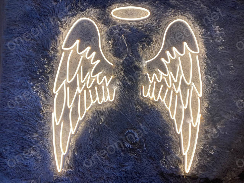 サムネイル： Wings Angel LED Neon Sign, Neon Sign Custom, Home Decor, Gift Neon Light