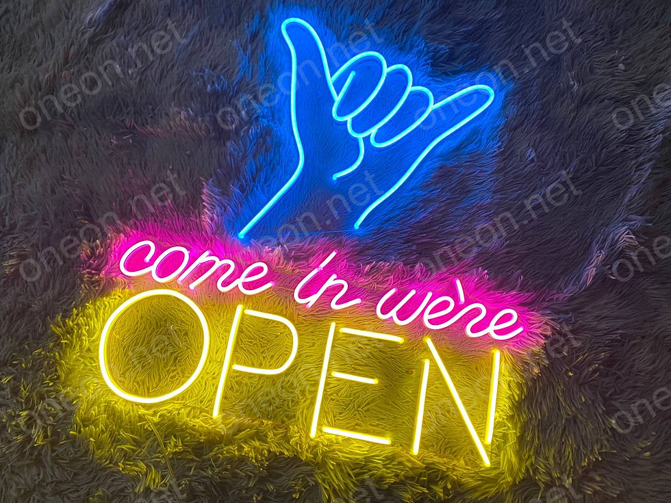 Thumbnail: Come In Were Open LED Neon Sign, Neon Sign Custom, Home Decor, Gift Neo