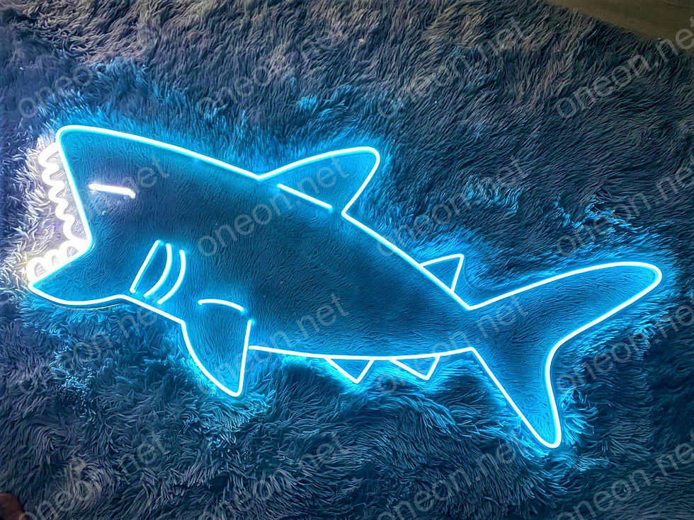 Thumbnail: Shark LED Neon Sign, Neon Sign Custom, Home Decor, Gift Neon Light
