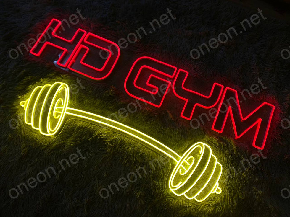 Thumbnail: HD Gym LED Neon Sign, Neon Sign Custom, Home Decor, Gift Neon Light