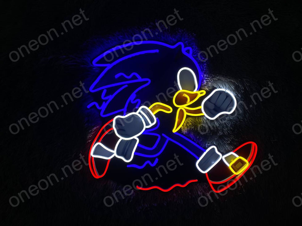 サムネイル： Sonic LED Neon Sign, Neon Sign Custom, Home Decor, Gift Ne