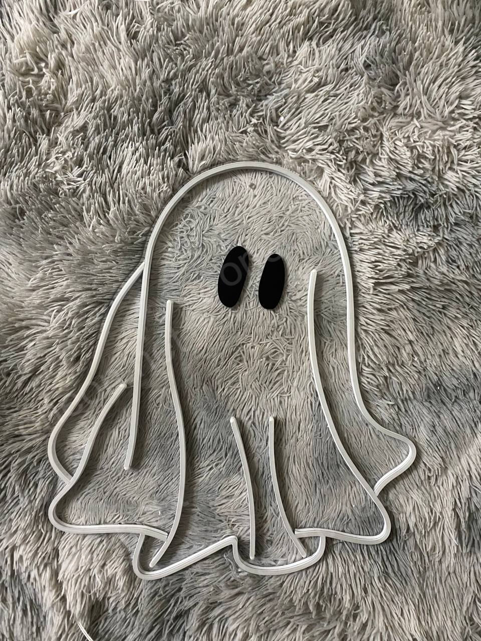 Thumbnail: Cute Ghost LED Neon Sign, Neon Sign Custom, Home Decor, Gift Neo