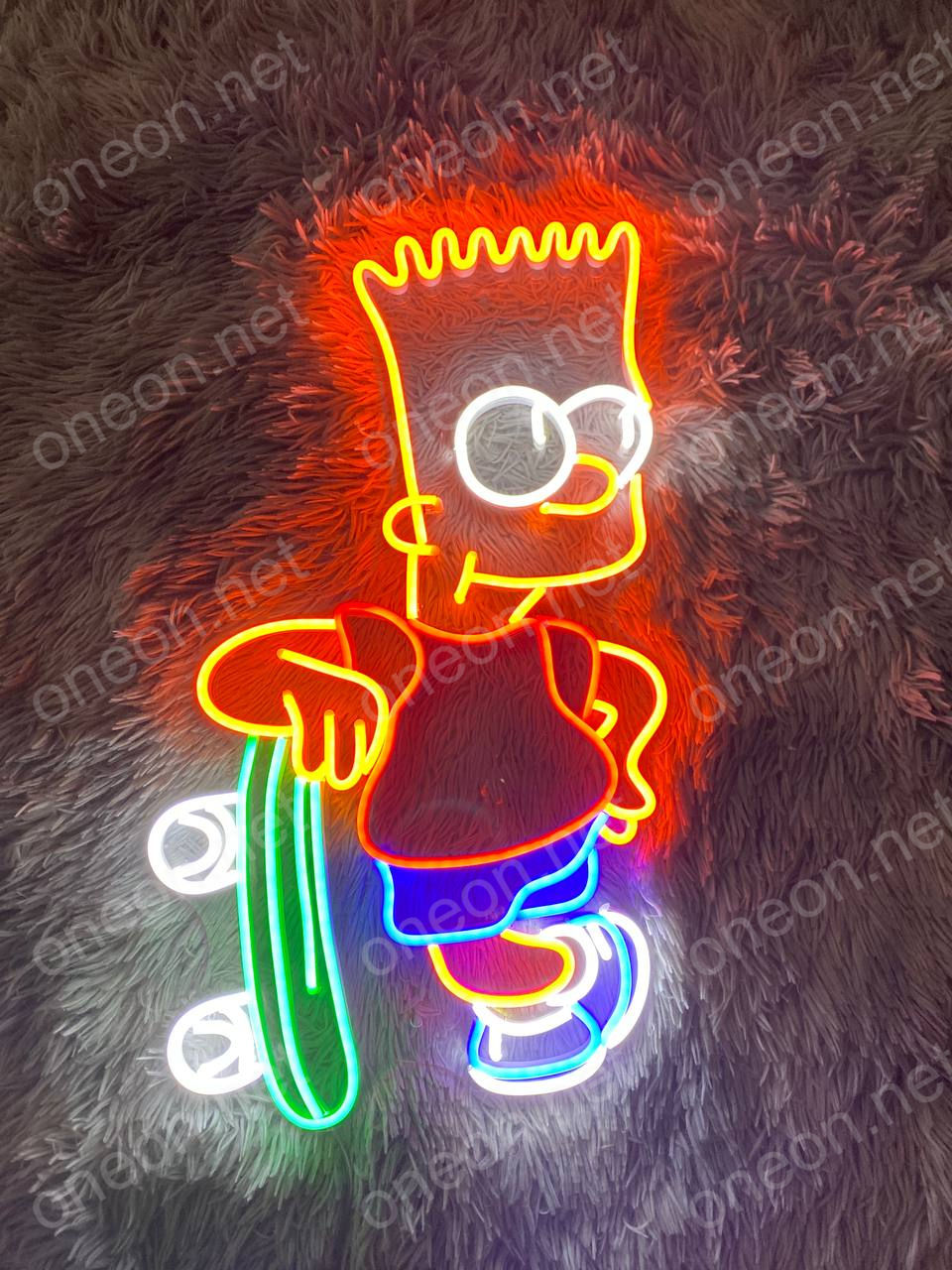 Thumbnail: Simpson Skateboards LED Neon Sign, Neon Sign Custom, Home Decor, Gift Neon Light