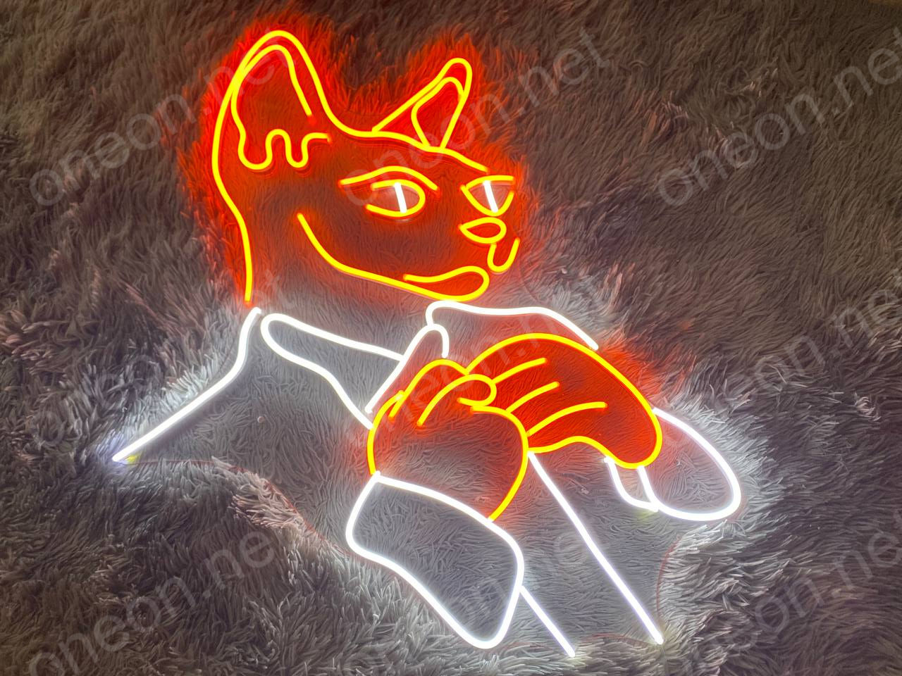 Cat God LED Neon Sign, Neon Sign Custom, Home Decor, Gift Neon Light