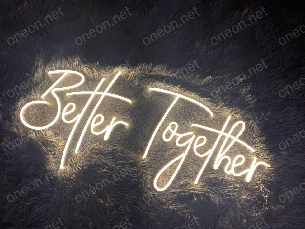 Thumbnail: Better Together LED Neon Sign, Neon Sign Custom, Home Decor, Gift Neon Light