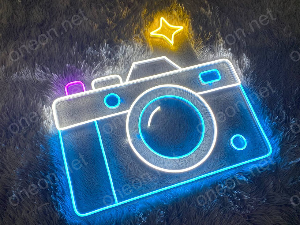 Thumbnail: Camera LED Neon Sign, Neon Sign Custom, Home Decor, Gift Neon Light