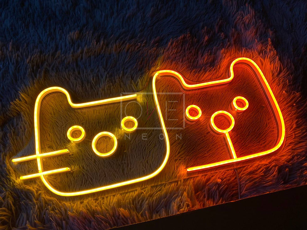 Thumbnail: Emoji Cat LED Neon Sign, Neon Sign Custom, Home Decor, Gift Neo Light